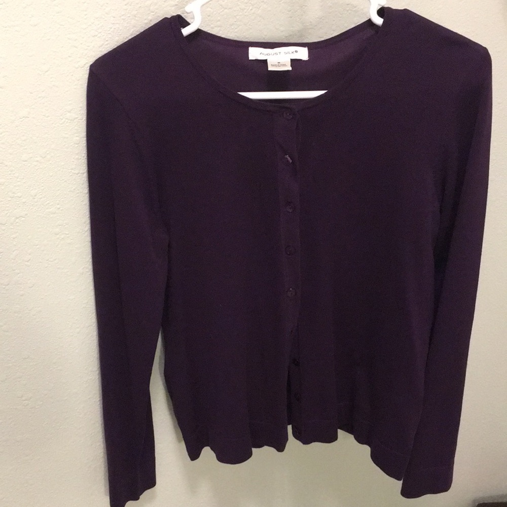August silk cardigan